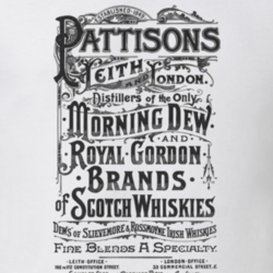 Old Vintage Ad Pattisons Scotch Whiskey Liquor Fan T Shirt 27650585