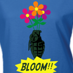 Bloom Boom Parody Flowers Grenade Peace Love T Shirt 27766708