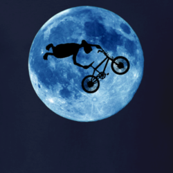 ET Bike Jump Extreme Freestyle Parody Movie Fan T Shirt 28348271