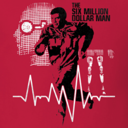 Six Million Dollar Man 70s TV Classic Lee Majors Fan T Shirt 30352607