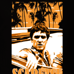 Scarface Al Pacino De Palma Gangster Movie Miami Fan T Shirt 30469307
