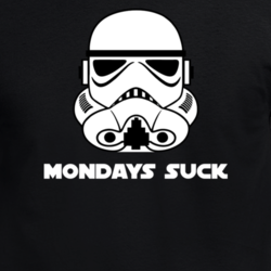 Stormtrooper Mondays Suck Parody Funny Star Wars Fan T Shirt 30590535