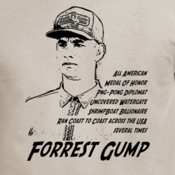 Forrest Gump Movie Parody Funny Cool Fan T Shirt 30890715