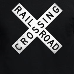 Railroad Crossing Trains Rough Parody Funny Fan T Shirt 31751162