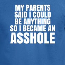My Parents Said Funny A$$hole Parody Joke T Shirt 31837895