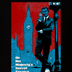 On Her Majesty's Secret Service James Bond British Spy Movie Fan T Shirt 32272571