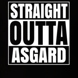 Straight Outta Asgard Thor Funny Cool Fan T Shirt 33210844