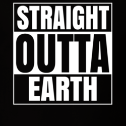 Straight Outta Earth Funny Astronomy Science Cool Fan T Shirt 33210872
