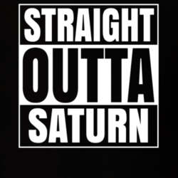 Straight Outta Saturn Funny Astronomy Science Cool Fan T Shirt 33210883
