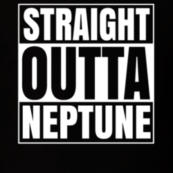 Straight Outta Neptune Funny Astronomy Science Cool Fan T Shirt 33210893