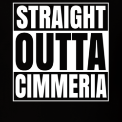 Cimmeria Straight Outta Conan Funny Parody Superfan Cool T Shirt 33211333