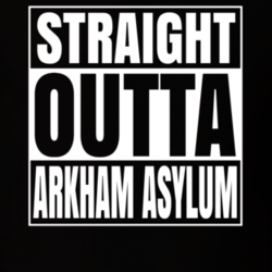 Straight Outta Arkham Asylum Batman Comic Superfan Cool T Shirt 33214599