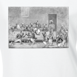 Louis Wain Bulldogs Arguing Funny Cool Painting On A T Shirt 33235072