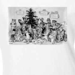 Louis Wain Cats Christmas Funny Cool Painting On A T Shirt 33235144