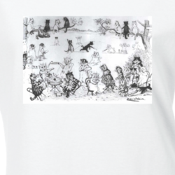 Louis Wain Cats Playing Funny Cool Drawing On A T Shirt 33235173