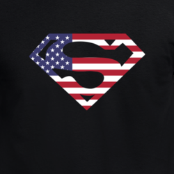 Usa Superman Flag Logo Parody Super Hero Cool Fan T Shirt 33259416