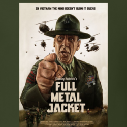 Full Metal Jacket Kubrick Movie Fan Cool War Film Poster T Shirt 33296190