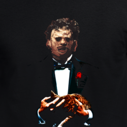 Leatherface Corleone Godfather Texas Chainsaw Parody Funny Fan Movie T Shirt 33496279