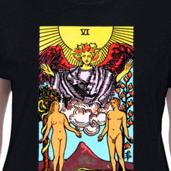 The Lovers Tarot Cards Fortune Voodoo Fan T Shirt 33650513