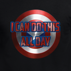 Captain America Movie Quote All Day Shield Hero Fan T Shirt 33760561