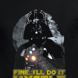 Darth Vader Infinity Gauntlet Parody Movie Fan T Shirt 33761095