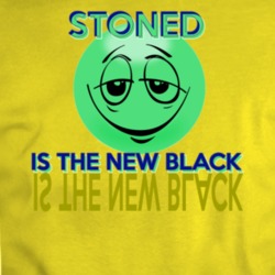 Stoned Is The New Black Funny Weed Fan T Shirt 34440486