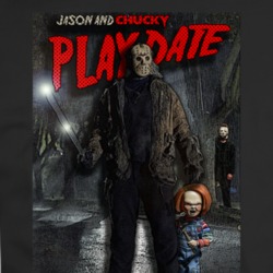 Jason Chucky Play Date Horror Spoof Funny Parody Friday Fan T Shirt 34466731
