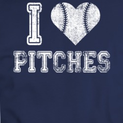 I Love Pitches Funny Baseball Parody Fan T Shirt 34559631