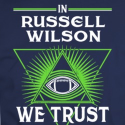 In Russell Wilson We Trust Seattle Football Parody Fan Gear T Shirt 34582481