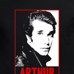 Arthur Fonzarelli Fonzie Fonz Happy Days 50s 70s Tv Funny Fan Parody T Shirt 34821448