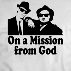 The Blues Brothers Funny Movie Mission From God Parody Fan T Shirt 35146763