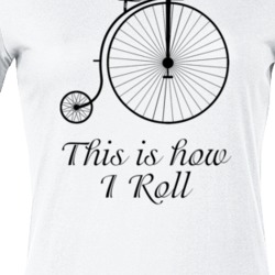 This Is How I Roll Funny Bicycle Hipster Earth Love Quote T Shirt 35199486