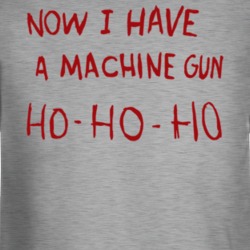 Die Hard Funny Parody Machine Gun Movie Fan Long Sleeve T Shirt 35210162