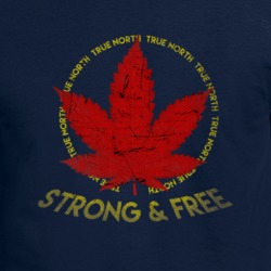 True North Strong & Free Canada Weed Cannabis Legal Hoodie 35302755