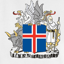 Iceland Coat of arms T Shirt 35364