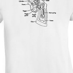 Revolver design Guns t shirt 35643