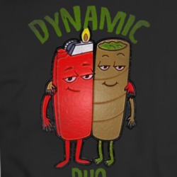 Dynamic Duo Funny Lighter Blunt Weed T Shirt 35846143