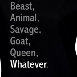 Beast Animal Savage Goat Queen Funny Ladies T Shirt 35850601