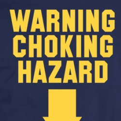Warning Choking Hazard Funny Offensive Parody T Shirt T Shirt 35898631