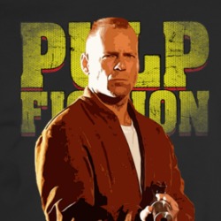 Butch Pulp Fiction Fan Bruce Willis Movie T Shirt 36109676