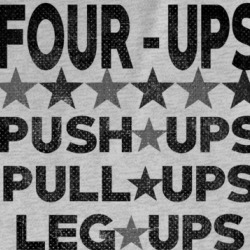 Four Ups Fitness Strength Push Leg Get Pull Gym T Shirt 36137705