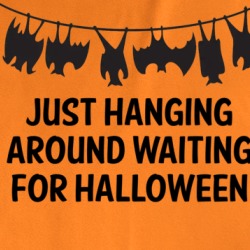 Waiting For Halloween Scary Funny Bat T Shirt 36377990