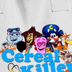 Cereal Killer Funny Breakfast Characters Fan Totebag 36545194