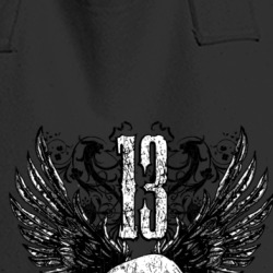 Lucky 13 Skull Biker Rock Mma Fan Totebag 36545226