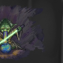 Yoda Stoned Bong Cannabis Weed Funny Star Wars Fan Mug 36545361