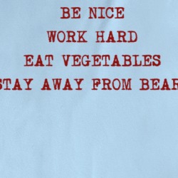 Be Nice Work Hard Eat Vegetables Bears Funny Health T Shirt 36564185