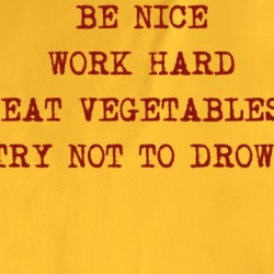 Be Nice Work Hard Eat Vegetables Drown Funny Health T Shirt 36564199