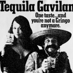 Mexican Tequila Gavilan Funny Ad Retro T Shirt 36570409