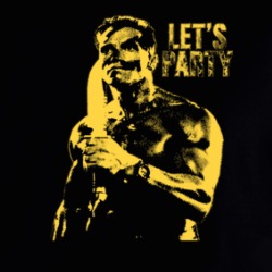 Let's Party Arnold Schwarzenegger Commando Movie 80s Fan Hoodie 36585136