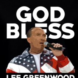 God Bless Lee Greenwood Country Music Singer Usa Legend Ladies T Shirt 36587883